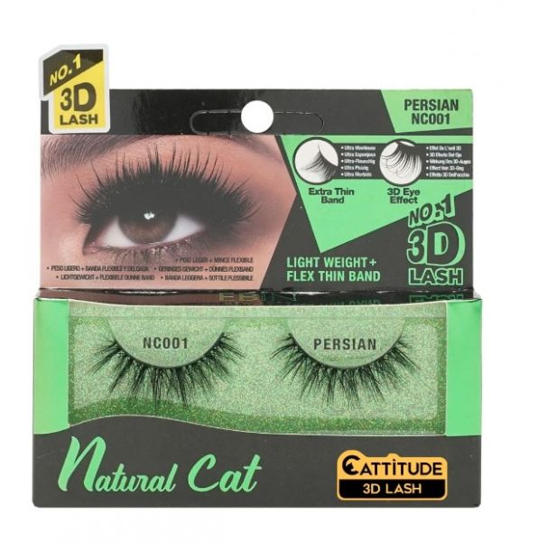 NC001 PERSIAN Natural Cat Eye 3D Lash Ebin New York