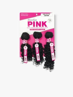 PINK JERRY SOPRANO Brazilian Virgin Remi Hair Multi Pack - Beauty Elements