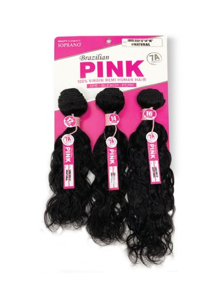 PINK LOOSE DEEP SOPRANO Brazilian Virgin Remi Hair Multi Pack - Beauty Elements