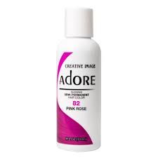  Adore Semi Permanent Hair Colour 82 Pink Rose,