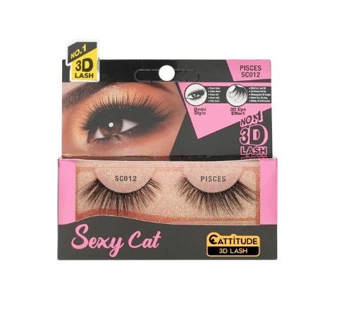 SC012 PISCES Sexy Cat 3D Lash Ebin New York
