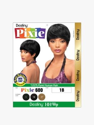 Pixie 600 Destiny 100 Remi Human Hair Full Wig - Beauty Elements