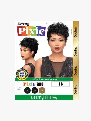 Pixie 900 Destiny 100 Remi Human Hair Full Wig - Beauty Elements