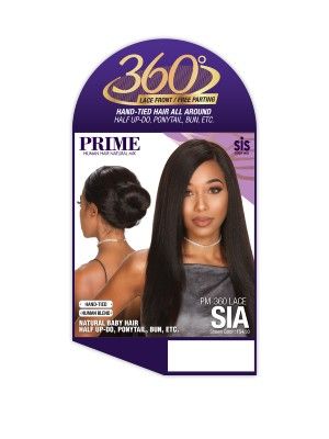 PM-360 Lace Sia Human Hair Blend Lace Wig By Zury Sis-1 (Jet Black)