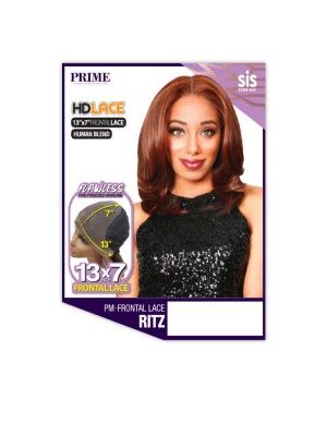 PM-Frontal Lace Ritz Human Hair Blend Hd Lace Front Wig By Zury Sis