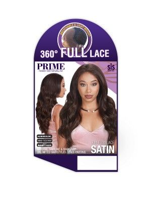 PM-Full Lace Satin Human Hair Blend Lace Wig By Zury Sis