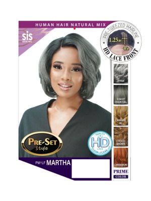 PM-LF Martha Human Hair Blend HD Lace Front Wig
