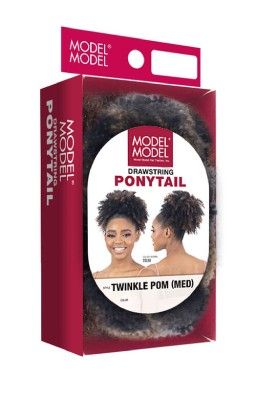 Pom Twinkle Medium Drawstring Ponytail Model Model