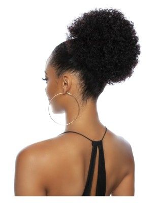 PQWNT03 AFRO PUFF WNT LARGE Pristine Queen Human Hair DrawString Mane Concept