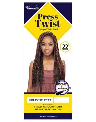 Press Twist 22 Synthetic Hair Crochet Braid By Soul Sister - Vanessa