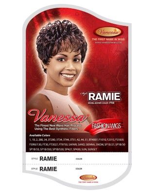 Ramie Fashion Wig Synthetic Hair Full Wig Vanessa