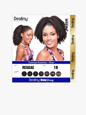 Reggae Destiny Premium Realistic Fiber Drawsting Hair Bun - Beauty Elements