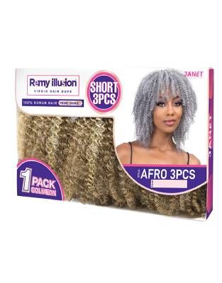 Janet Collection Human Hair Blend Bun Remy Illusion Scrunch - RETRO