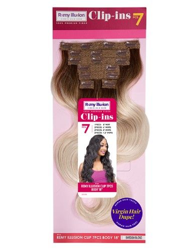  Remy illusion Clip in 7 PCS Body Weave Janet Collection