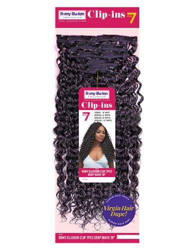 Remy Illusion Clip In 7PCS Deep Wave18 Weave Janet Collection