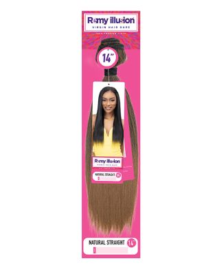 Remy Illusion Natural Straight 14 Synthetic Hair Weave Janet Collection