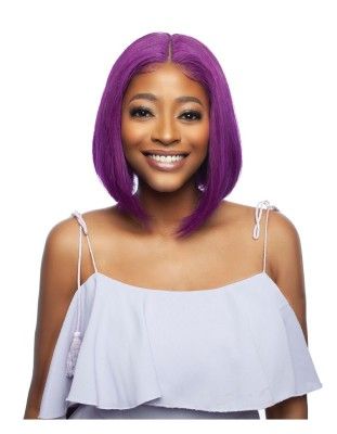 Rich Purple Straight Bob 10 HD Lace Front Wig Mane Concept