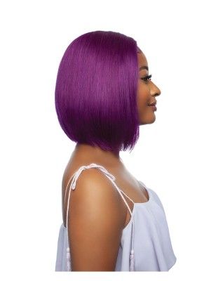 Rich Purple Straight Bob 10 HD Lace Front Wig Mane Concept