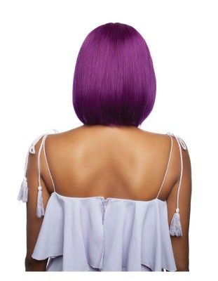 Rich Purple Straight Bob 10 HD Lace Front Wig Mane Concept