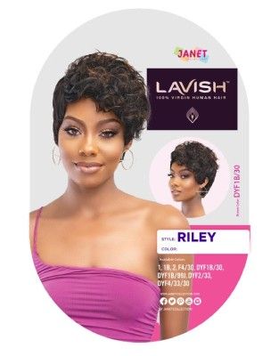 Riley Lavish 100% Virgin Human Hair Wig Janet Collection