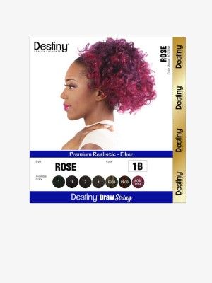 Rose Destiny Premium Realistic Fiber Drawstring Hair Bun - Beauty Elements