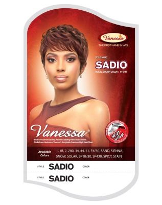 SADIO Synthetic Hair Full Wig Fashion Wigs Vanessa