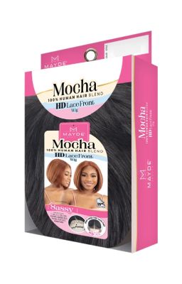 Sassy Mocha Human Hair Blend HD Lace Part Wig Mayde Beauty