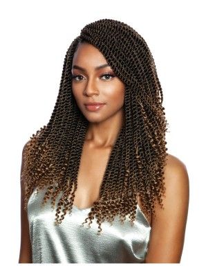 SB307 - 3X Coily Ends Senegal Twist 14 Afri Naptural Crochet Braids Mane Concept