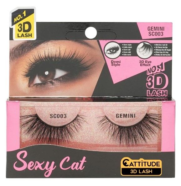 SC003 GEMINI Sexy Cat 3D Lash Ebin New York
