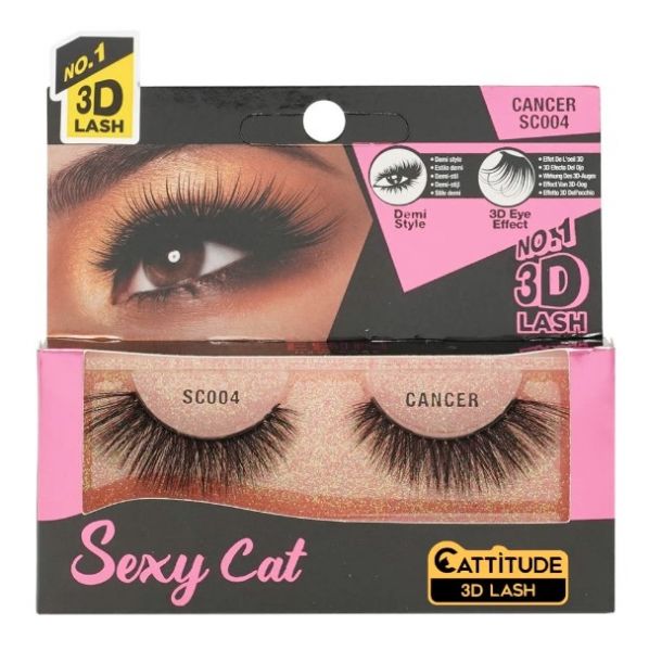 SC004 CANCER Sexy Cat 3D Lash Ebin New York