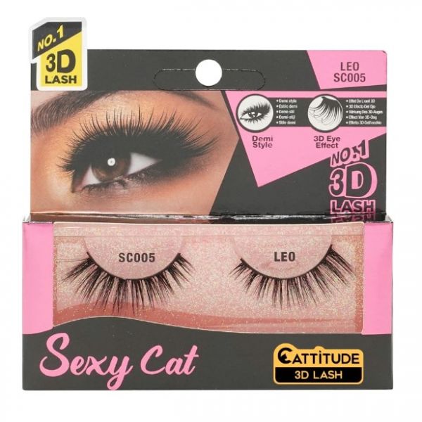 SC005 LEO Sexy Cat 3D Lash Ebin New York