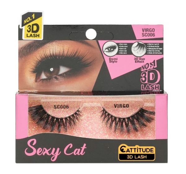 SC006 VIRGO Sexy Cat 3D Lash Ebin New York