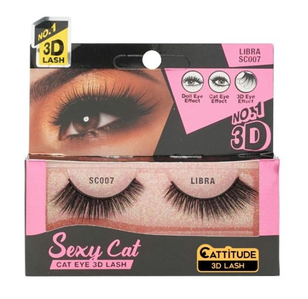 SC007 LIBRA Sexy Cat 3D Lash Ebin New York