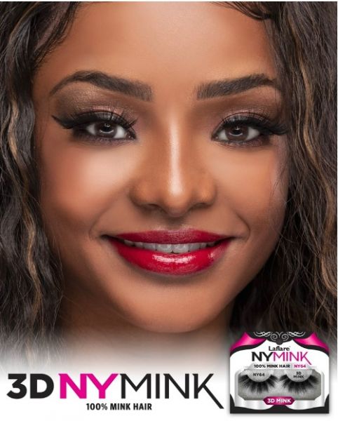 NY 42 3D NY MINK LASH Laflare 100% MINK HAIR