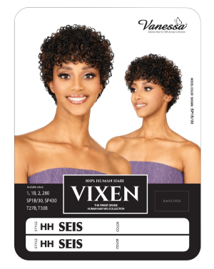 HH Seis Vixen 100 Human Hair Full Wig Vanessa