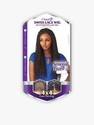 Senegal Twist 4x4 Cloud 9 Hand Braided Swiss Lace Front Wig Sensationnel