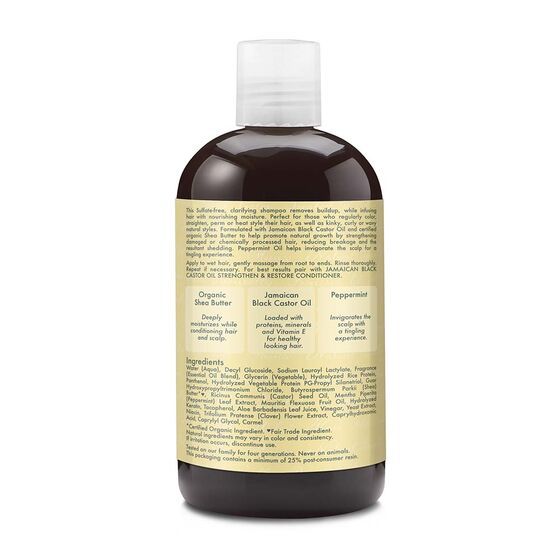 Sheamoisture Strengthen & Restore Shampoo w/Shea butter, Peppermint & Apple Cider Vinegar, 13 oz