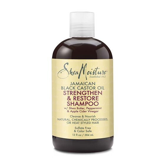 Sheamoisture Strengthen & Restore Shampoo w/Shea butter, Peppermint & Apple Cider Vinegar, 13 oz