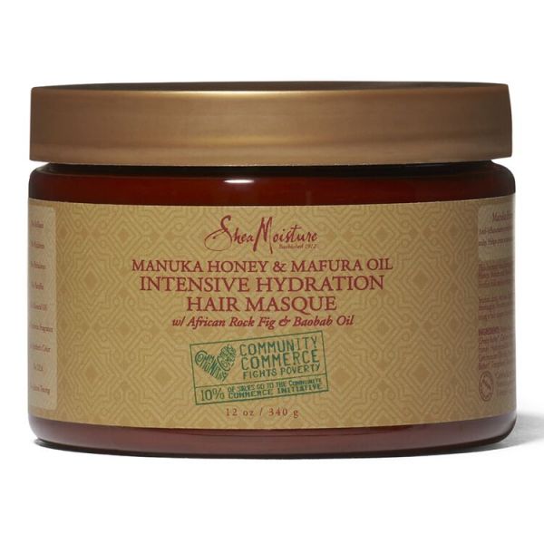 Shea Moisture Manuka Honey & Mafura Oil Intensive Hydration Hair Masque, 12  oz