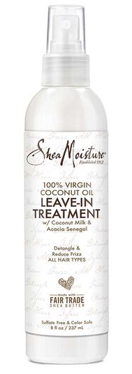 SheaMoisture 100% Virgin Coconut Oil Leave In Treatment, 8 oz
