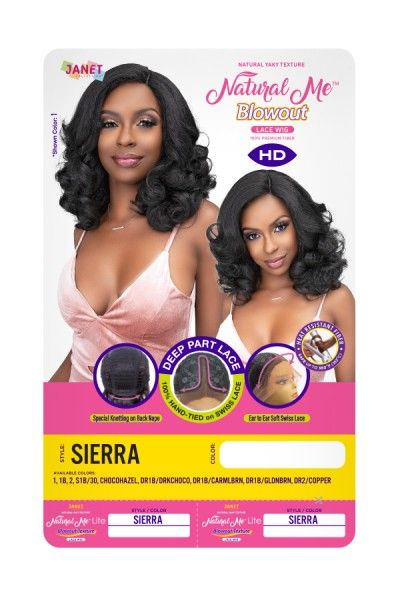 Sierra Natural Me Blowout Premium Synthetic Lace Front Wig By Janet Collection