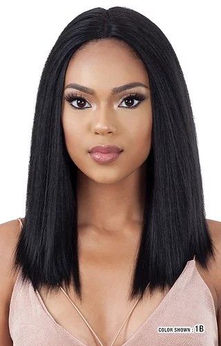 SILKY STRAIGHT 5PCS + Lace Closure Synthetic Bloom Bundle Weave By Mayde Beauty