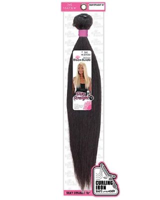 Silky Straight 18 Inch Bloom Bundle Synthetic Weave Mayde Beauty