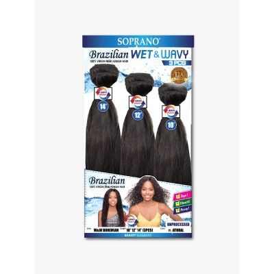 Soprano HH Brazilian Wet & Wavy Bohemian Hair Bundle 3Pcs - Beauty Elements