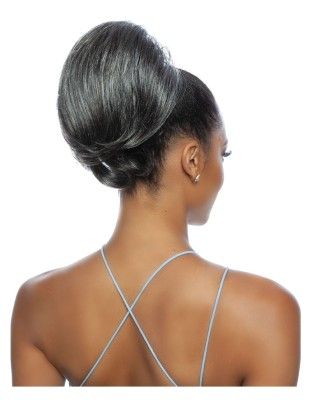 SQWNT01 - Queen Oprah Wrap N Tie Yellow Tail Silver Queen Synthetic Ponytail Mane Concept