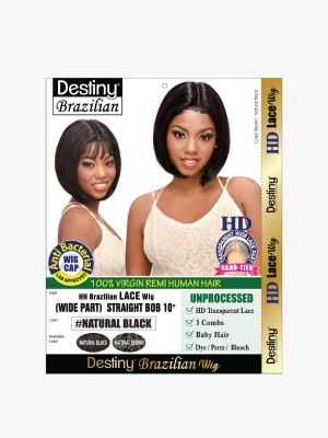 Straight Bob 10 Inch Virgin Remi HH Brazilian HD Lace Wig - Beauty Elements