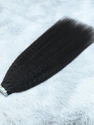 Straight 18 Inch Rio 100 Remy Virgin Human Hair Tape in Extension