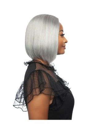 Straight Bob 14 Unprocessed Human Hair Lace Front Wig Mane Concept