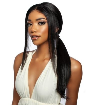 Straight 32 100 Unprocessed Human Hair HD Lace Front Wig Trill Mane Concept