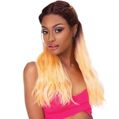 Sunshine Extended Deep Part Synthetic Hair Swiss Lace Braid Wig By Janet Collection